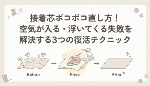 接着芯ボコボコ直し方！空気が入る・浮いてくる失敗を解決する3つの復活テクニック